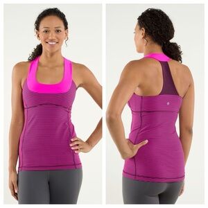 Lululemon Scoop Neck Tank
Hyper Stripe Raspberry Glo Light / Raspberry Glo Light
